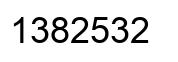 Número 1382532 imagen negro