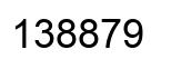 Número 138879 imagen negro