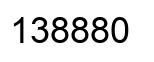 Número 138880 imagen negro