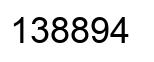 Número 138894 imagen negro