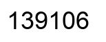Number 139106 black image