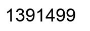 Number 1391499 black image