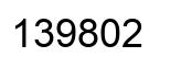 Número 139802 imagen negro