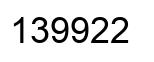Número 139922 imagen negro