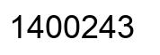Número 1400243 imagen negro