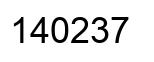 Número 140237 imagen negro