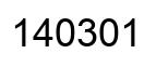Número 140301 imagen negro