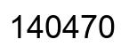 Number 140470 black image