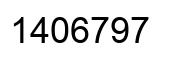 Number 1406797 black image