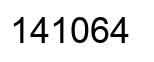 Número 141064 imagen negro