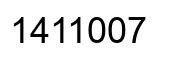 Número 1411007 imagen negro