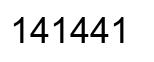 Número 141441 imagen negro