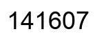 Número 141607 imagen negro