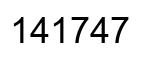 Número 141747 imagen negro