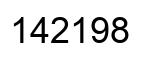 Number 142198 black image