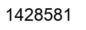 Número 1428581 imagen negro