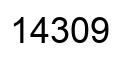 Número 14309 imagen negro