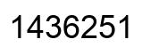 Número 1436251 imagen negro