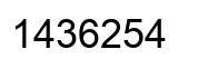 Número 1436254 imagen negro