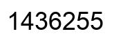 Número 1436255 imagen negro