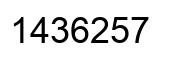 Número 1436257 imagen negro