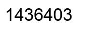 Número 1436403 imagen negro