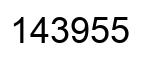 Número 143955 imagen negro