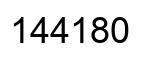 Número 144180 imagen negro