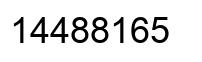 Número 14488165 imagen negro
