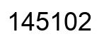 Número 145102 imagen negro