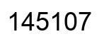 Número 145107 imagen negro