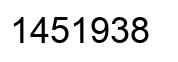 Número 1451938 imagen negro