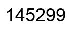 Número 145299 imagen negro