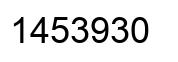 Number 1453930 black image