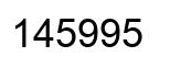 Número 145995 imagen negro