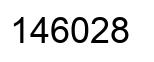 Number 146028 black image