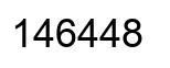 Number 146448 black image