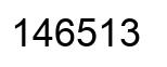 Número 146513 imagen negro