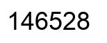 Number 146528 black image