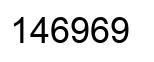 Número 146969 imagen negro