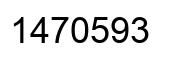 Number 1470593 black image