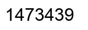 Number 1473439 black image