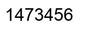 Número 1473456 imagen negro