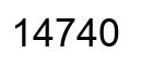 Número 14740 imagen negro