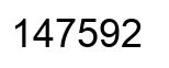 Número 147592 imagen negro
