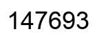 Número 147693 imagen negro