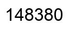 Number 148380 black image