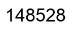 Number 148528 black image