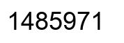 Número 1485971 imagen negro