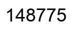 Número 148775 imagen negro